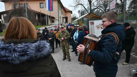 Harmonikaš na Pohodu spomina